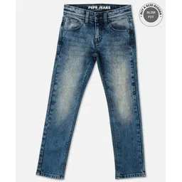 Pepe Jeans Ankle Length Washed Jeans - Light Blue-picture-16