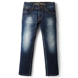 Pepe Jeans Ankle Length Washed Solid Jeans - Navy Blue-picture-20