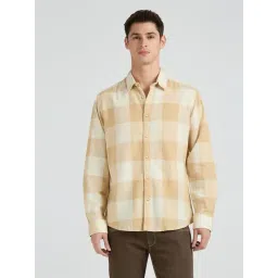 Pepe Jeans Beige Regular Fit Checks Shirt-picture-34