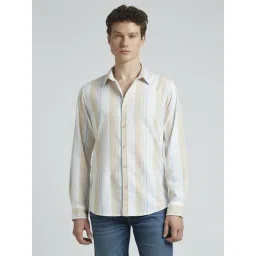 Pepe Jeans Beige Regular Fit Striped Shirt-picture-29