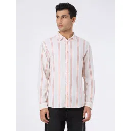 Pepe Jeans Beige Regular Fit Striped Shirts-picture-24