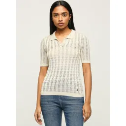 Pepe Jeans Beige Self Pattern Sweater-picture-24