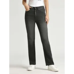 Pepe Jeans Black Cotton High Rise Jeans-picture-16