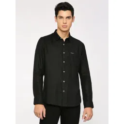 Pepe Jeans Black Linen Regular Fit Shirt-picture-22