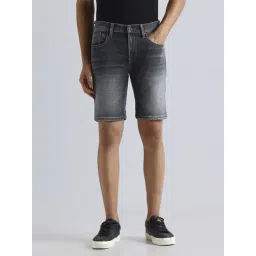 Pepe Jeans Black Regular Fit Denim Shorts-picture-42