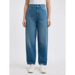 Pepe Jeans Blue Barrel Fit High Rise Jeans-picture-38