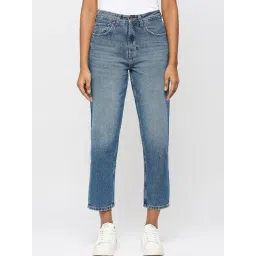 Pepe Jeans Blue Cotton High Rise Jeans-picture-44