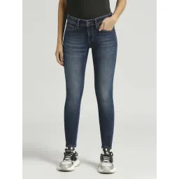 Pepe Jeans Blue Cotton High Rise Jeans-picture-35