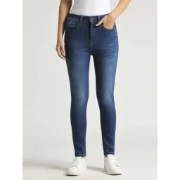 Pepe Jeans Blue Cotton High Rise Jeans-picture-29