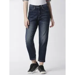 Pepe Jeans Blue Cotton High Rise Mom Jeans-picture-17