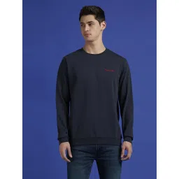 Pepe Jeans Blue Cotton Regular Fit Printed Sweatshirt image 1