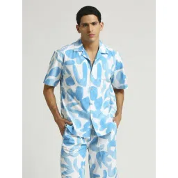 Pepe Jeans Blue Cotton Relaxed Fit Printed Shirt-picture-15