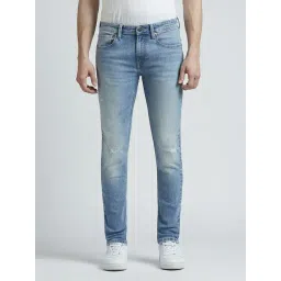 Pepe Jeans Blue Slim Fit Distressed Jeans-picture-25