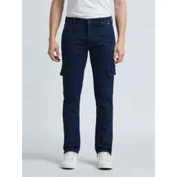 Pepe Jeans Blue Straight Fit Cargo Jeans-picture-12