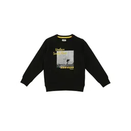 Pepe Jeans Boys Black Printed Sweatshirt-image-11