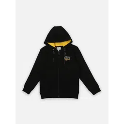 Pepe Jeans Boys Brand Logo Printed Hood Cotton Front-Open Sweatshirt-image-35