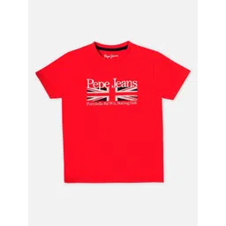 Pepe Jeans Boys Graphic Printed Round Neck Pure Cotton T-shirt-picture-29