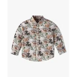 pepe jeans Boys Leaf Print Regular Fit Shirt-picture-29