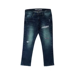 Pepe Jeans Boys Mildly Distressed Stretchable Heavy Fade Jeans-picture-32