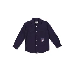 Pepe Jeans Boys Navy Blue Casual Shirt-picture-41