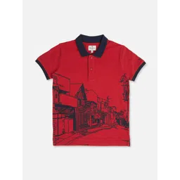 Pepe Jeans Boys People and Places Printed Polo Collar Pure Cotton T-shirt-picture-39
