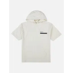 Pepe Jeans Boys Printed Hooded Pure Cotton T-shirt-image-49