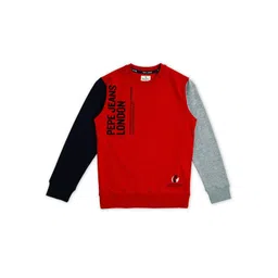 Pepe Jeans Boys Printed Round Neck Pure Cotton Pullover-picture-17