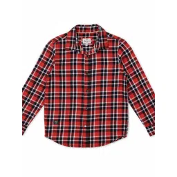 Pepe Jeans Boys Red Tartan Checks Checked Casual Shirt-picture-50