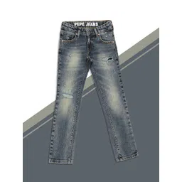 Pepe Jeans Boys Slim Fit Mildly Distressed Heavy Fade Jeans-picture-24