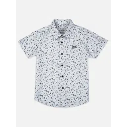 Pepe Jeans Boys Spread Collar Abstract Printed Cotton Casual Shirt-picture-11