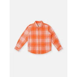 Pepe Jeans Boys Spread Collar Checked Cotton Casual Shirt-picture-41