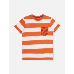 Pepe Jeans Boys Striped Colourblocked Pure Cotton T-shirt-picture-21