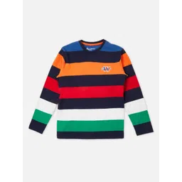 Pepe Jeans Boys Striped Round Neck Pure Cotton T-shirt-picture-27
