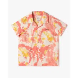 pepe jeans Boys Tie & Dye Print Regular Fit Shirt-picture-25