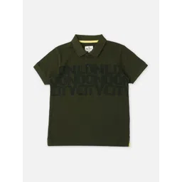 Pepe Jeans Boys Typography Printed Polo Collar Pure Cotton T-shirt-image-37