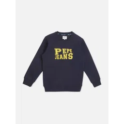 Pepe Jeans Boys Typography Printed Round Neck Cotton Pullover Sweatshirt-image-28