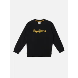 Pepe Jeans Boys Typography Printed Round Neck Cotton Pullover Sweatshirt-image-27