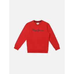 Pepe Jeans Boys Typography Printed Round Neck Cotton Pullover Sweatshirt-image-29