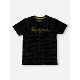 Pepe Jeans Boys Typography Printed Round Neck Pure Cotton T-shirt-picture-12