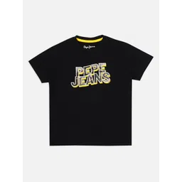 Pepe Jeans Boys Typography Printed Round Neck Pure Cotton T-shirt-picture-31