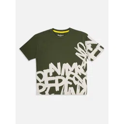 Pepe Jeans Boys Typography Printed Round Neck Pure Cotton T-shirt-picture-32