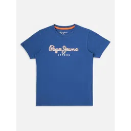 Pepe Jeans Boys Typography Printed Round Neck Pure Cotton T-shirt-picture-34