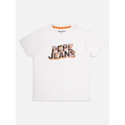 Pepe Jeans Boys Typography Printed Round Neck Pure Cotton T-shirt-picture-11