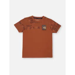 Pepe Jeans Boys Typography Printed Round Neck Pure Cotton T-shirt-image-35