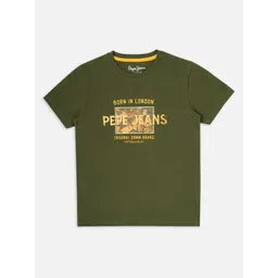 Pepe Jeans Boys Typography Printed Round Neck Pure Cotton T-shirt-picture-37