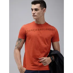 Pepe Jeans Brand Logo Printed Pure Cotton Slim Fit T-shirt-picture-27