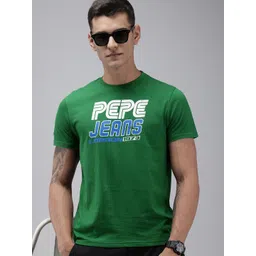 Pepe Jeans Brand Logo Printed Pure Cotton Slim Fit T-shirt-picture-26