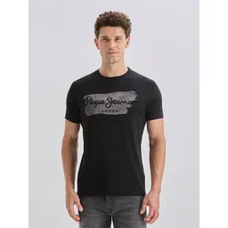 Pepe Jeans Brand Logo Printed Pure Cotton Slim Fit T-shirt-picture-13
