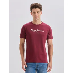 Pepe Jeans Brand Logo Printed Pure Cotton Slim Fit T-shirt-picture-15