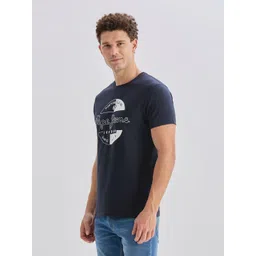 Pepe Jeans Brand Logo Printed Pure Cotton Slim Fit T-shirt image 5